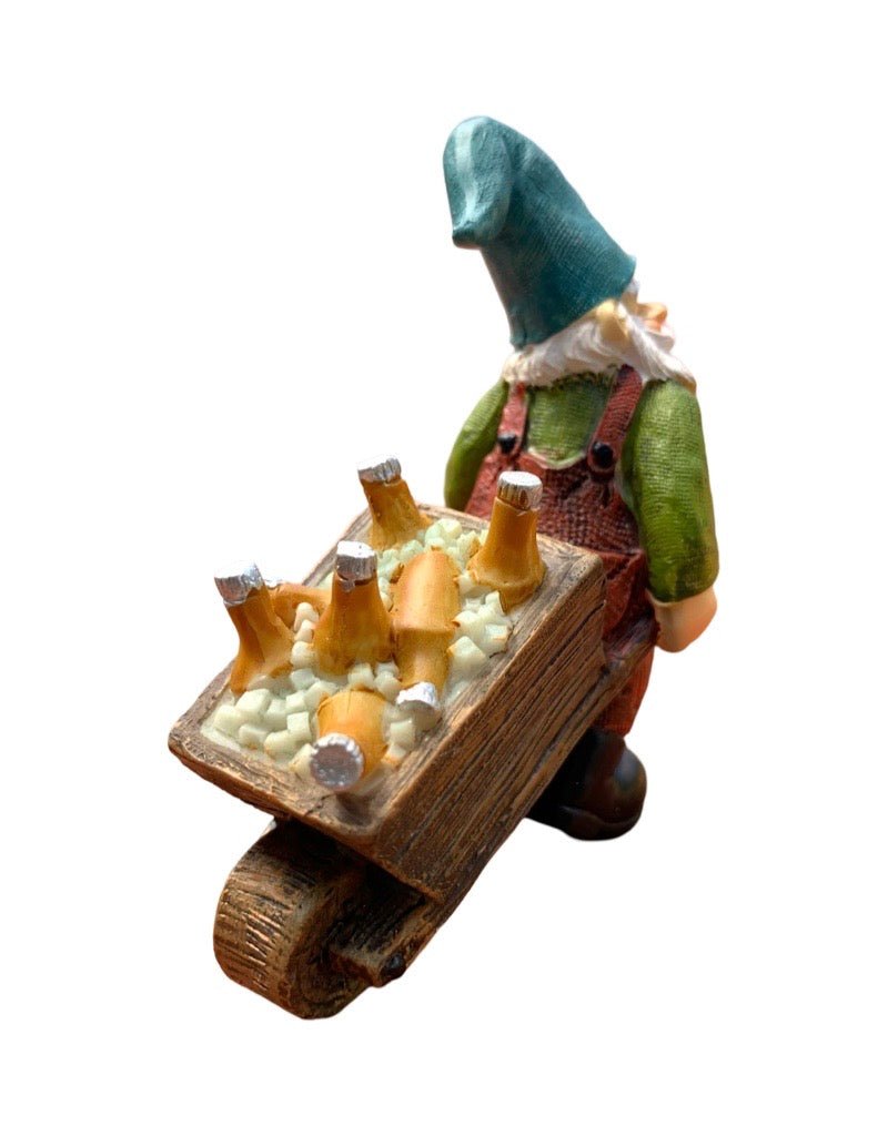 Fairy Gnome with Beer Wagon - Outdoor Living