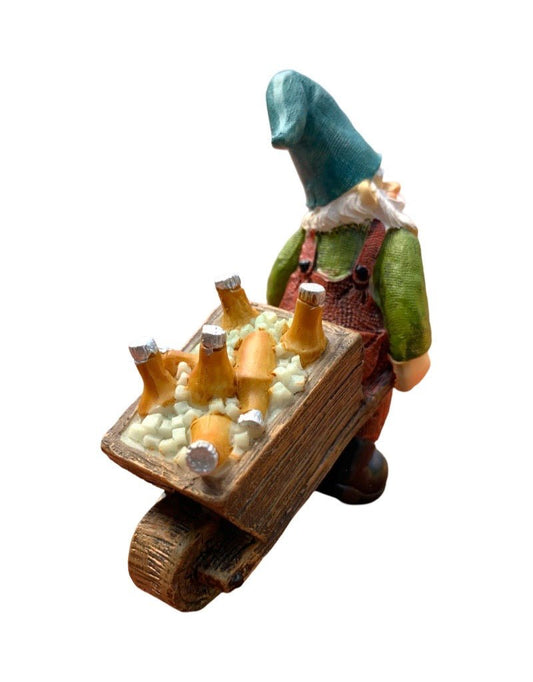Fairy Gnome with Beer Wagon - The Garden Corner