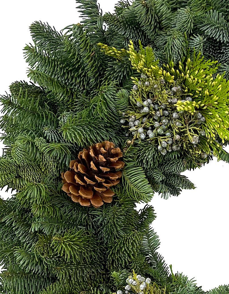 Holiday Greenery Wreath Round - The Garden Corner
