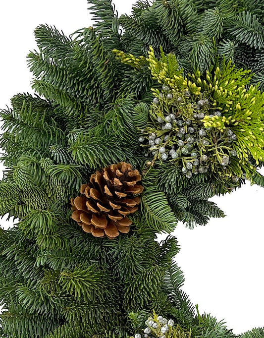 Holiday Greenery Wreath Round - The Garden Corner