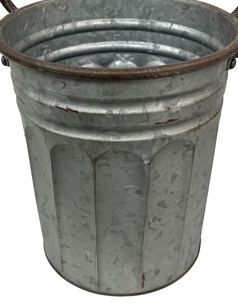 Metal Milk Pail 10 Inch - Outdoor Living
