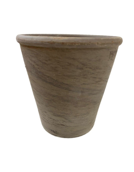 Terracotta Dark Marble Euro Rose Pot - The Garden Corner