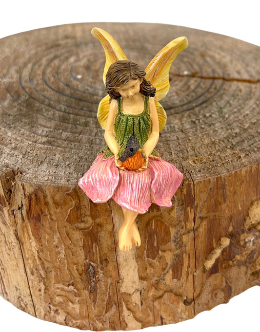 Fairy with Robin - The Garden Corner