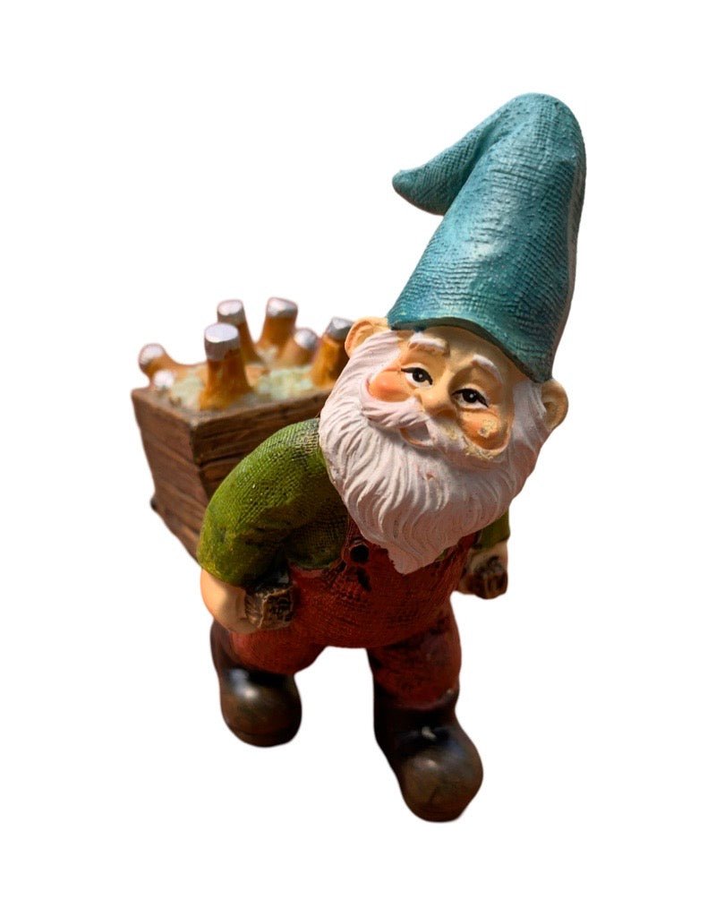 Fairy Gnome with Beer Wagon - The Garden Corner