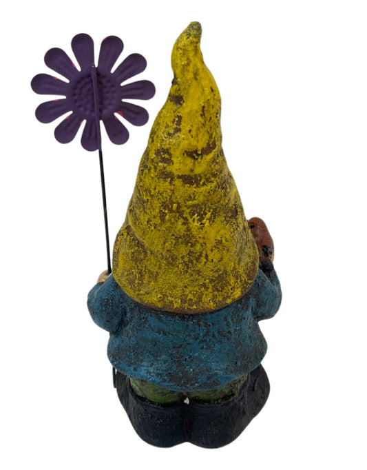 Gnome with Flower - The Garden Corner