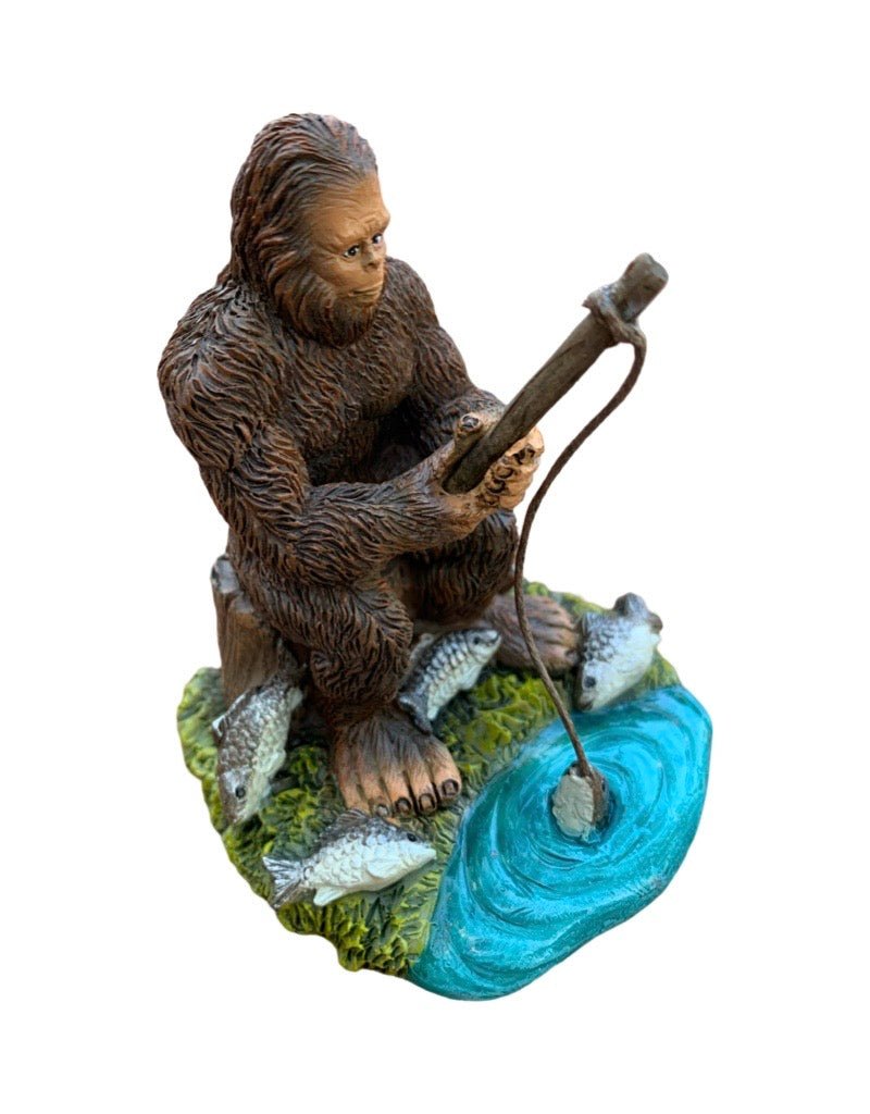 Fairy Sasquatch Fishing - The Garden Corner