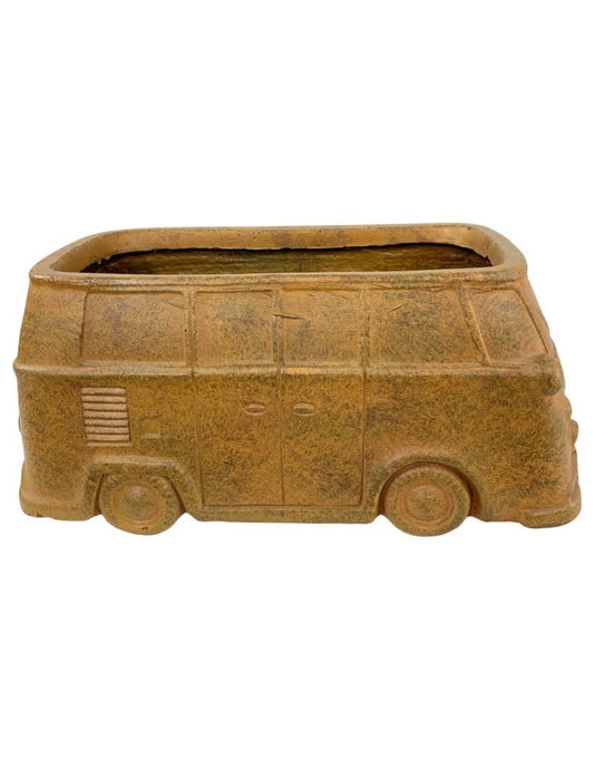VW Van Planter Rust - The Garden Corner