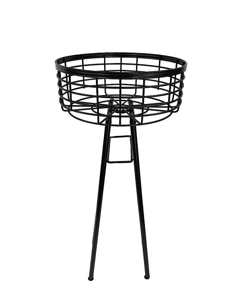 Wire Basket Plant Stand 24 Inch - The Garden Corner