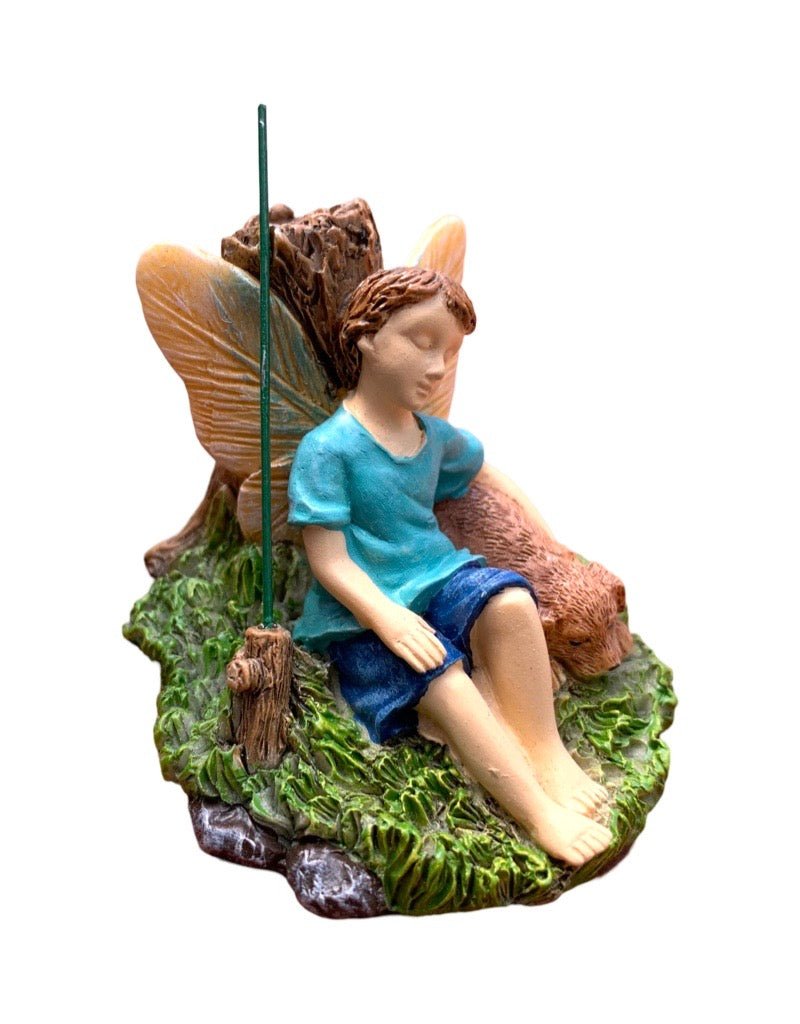 Fairy Fishing and Napping - The Garden Corner