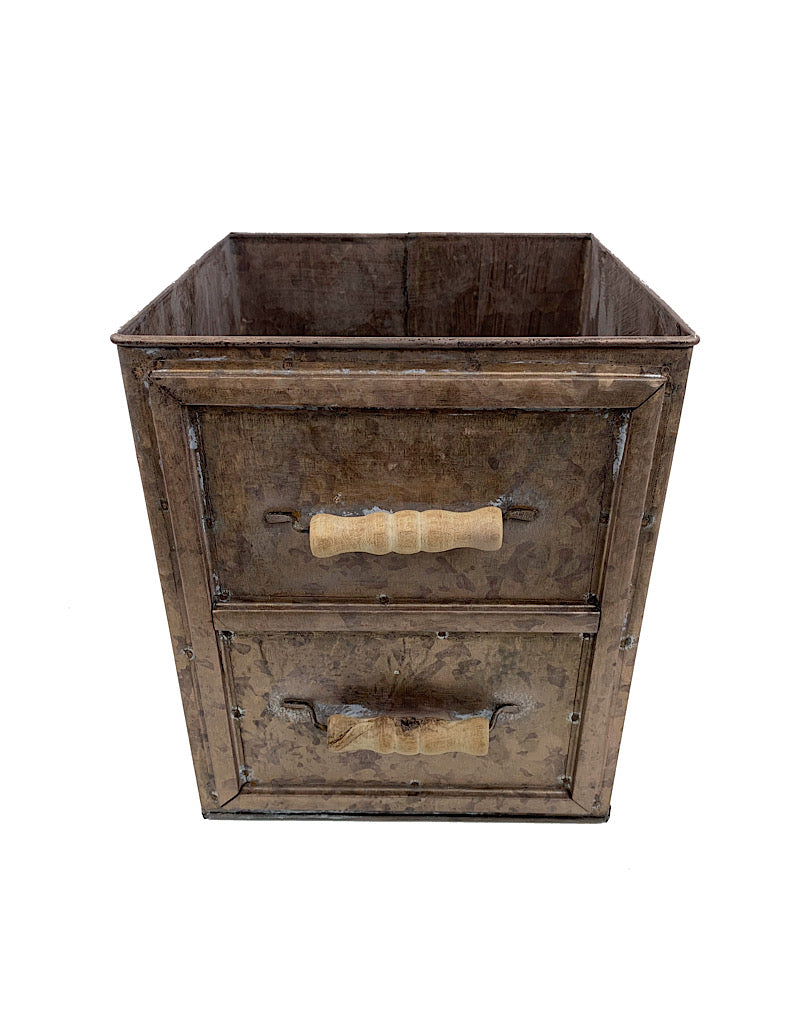 Champagne Drawer Planter W/ Handles