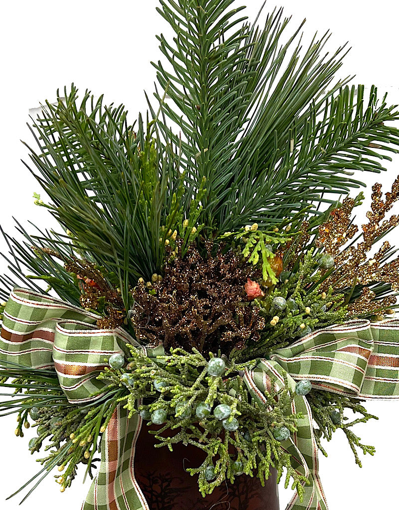 Designer Holiday Planter #6 - Christmas Greens
