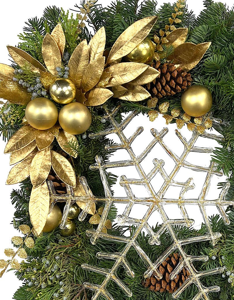 Designer Holiday Wreath 24 Inch 2 - The Garden Corner