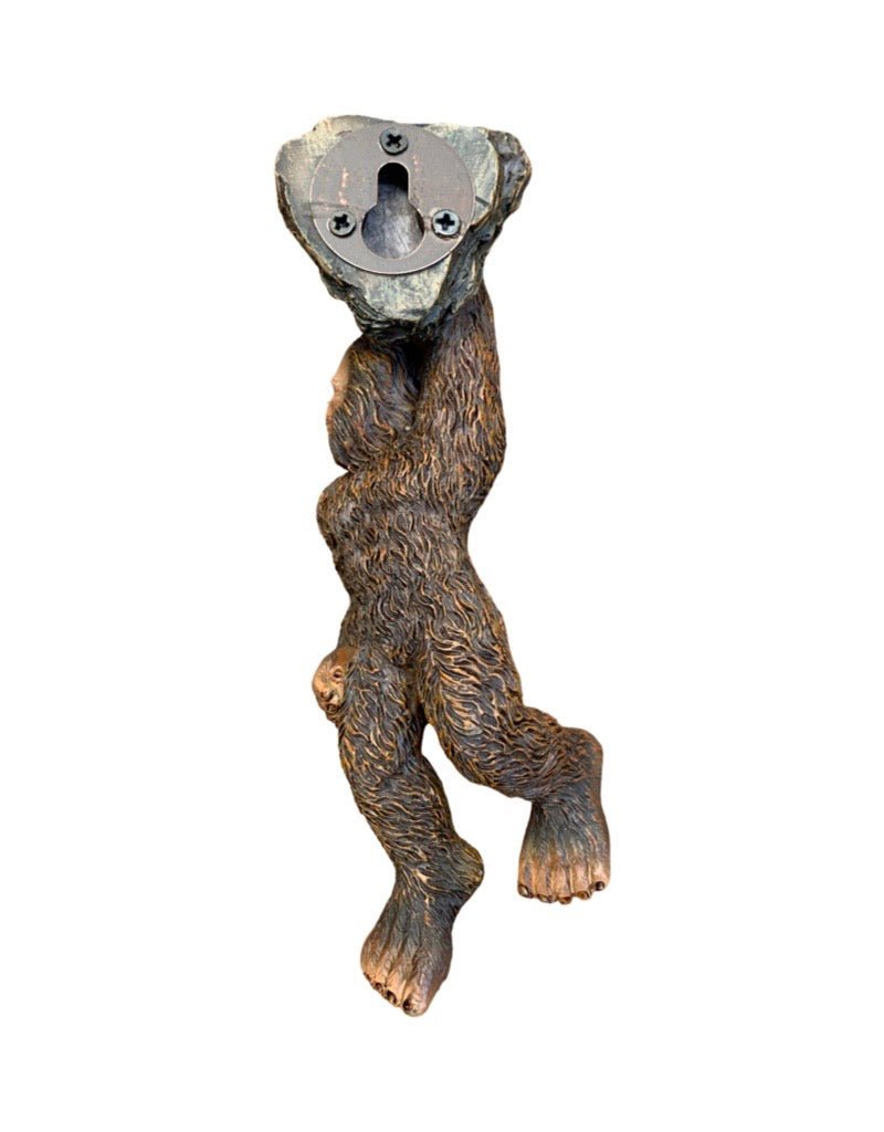 Fairy Sasquatch Hanging on Rock - The Garden Corner