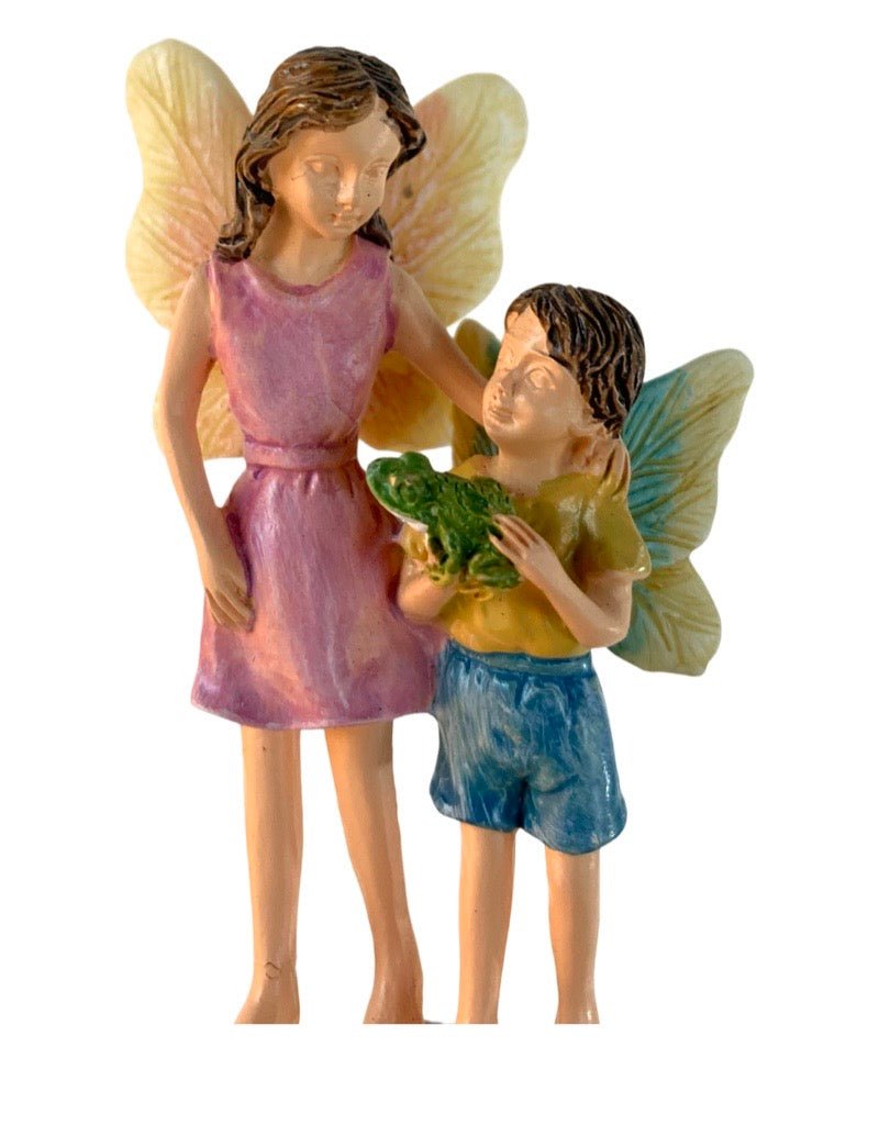 Fairy Pair with Frog - The Garden Corner