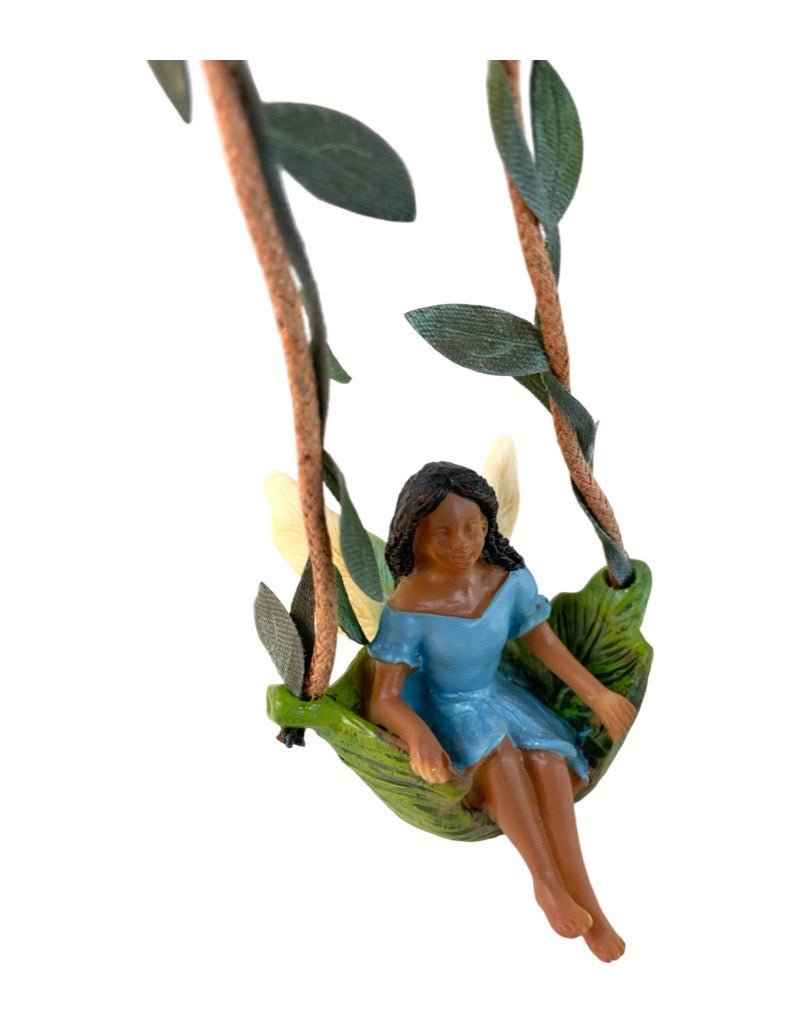 Fairy Swinging in Vines - The Garden Corner