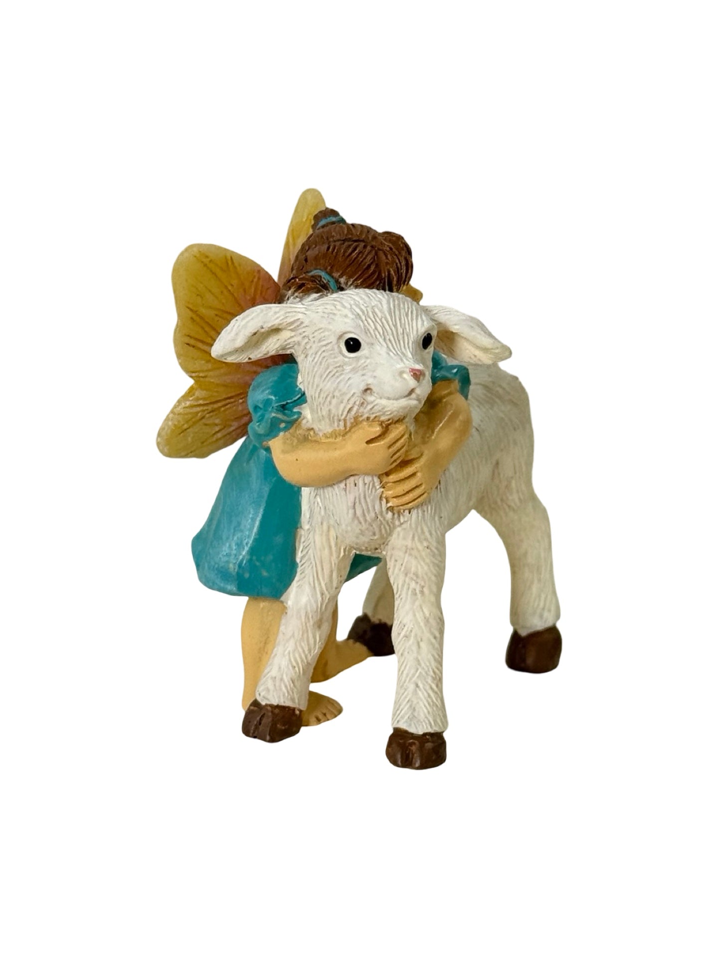 Fairy Hugging Lamb - Outdoor Living