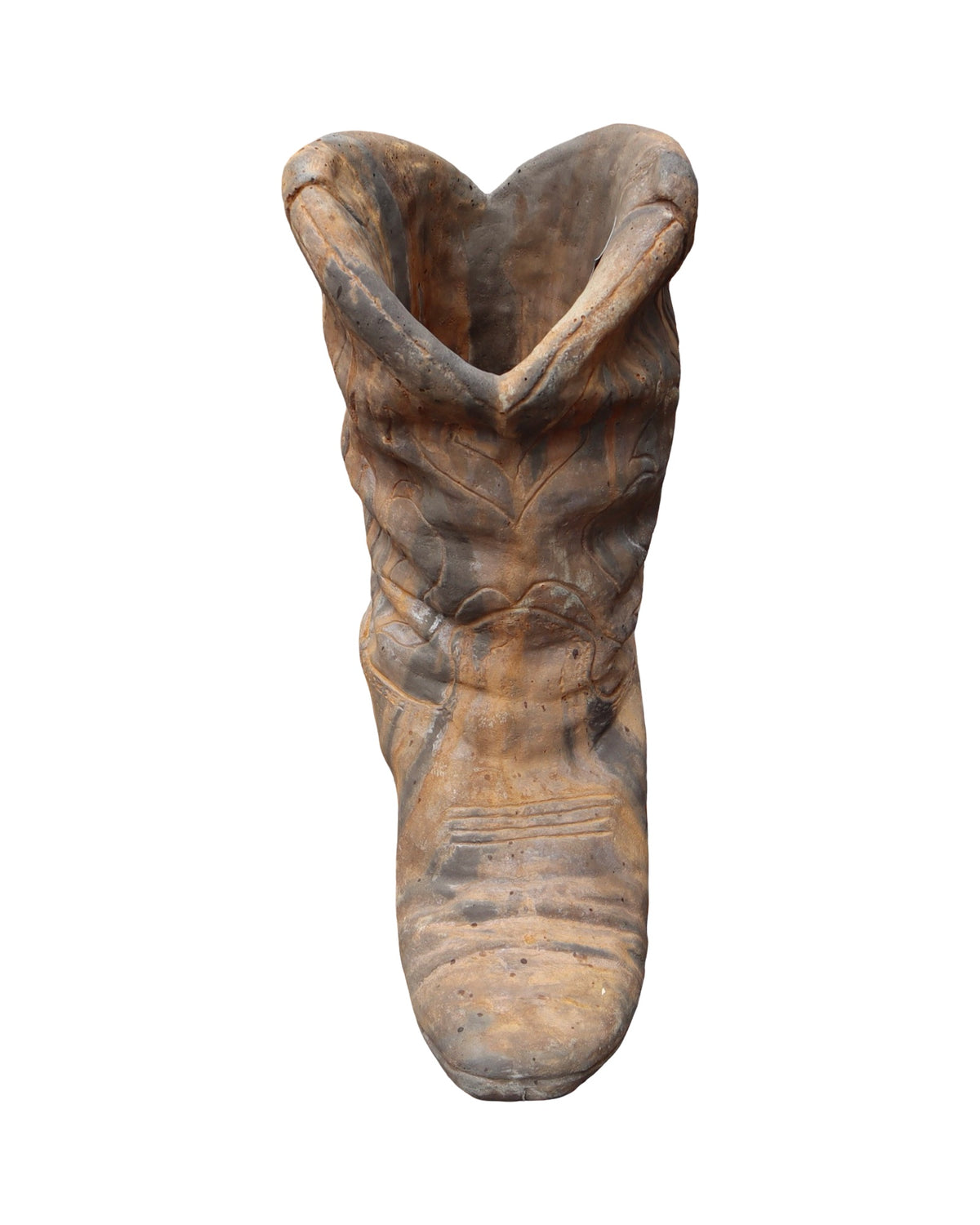 Concrete Cowboy Boot Planter - Pottery