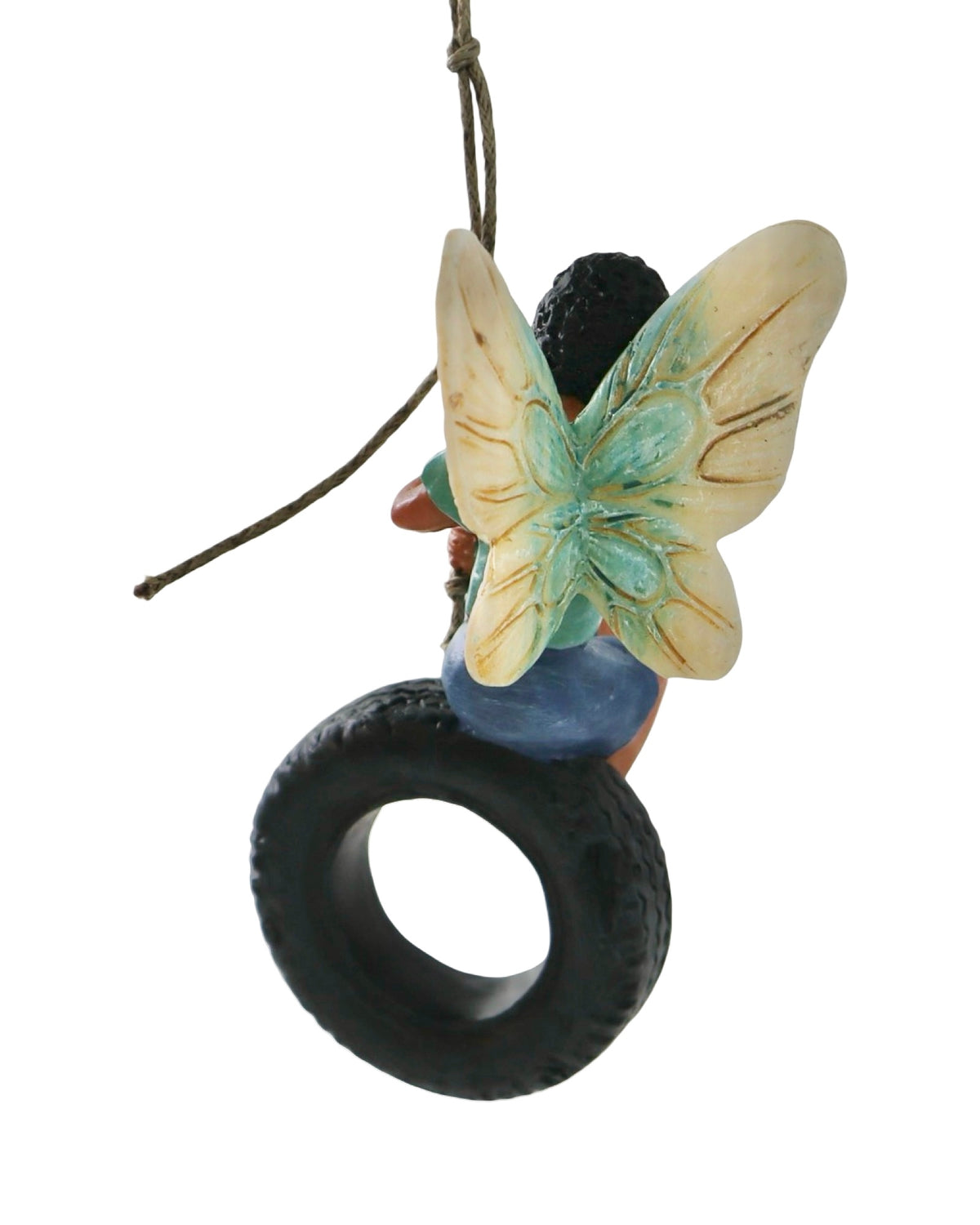 Fairy on Tire Swing - Outdoor Living