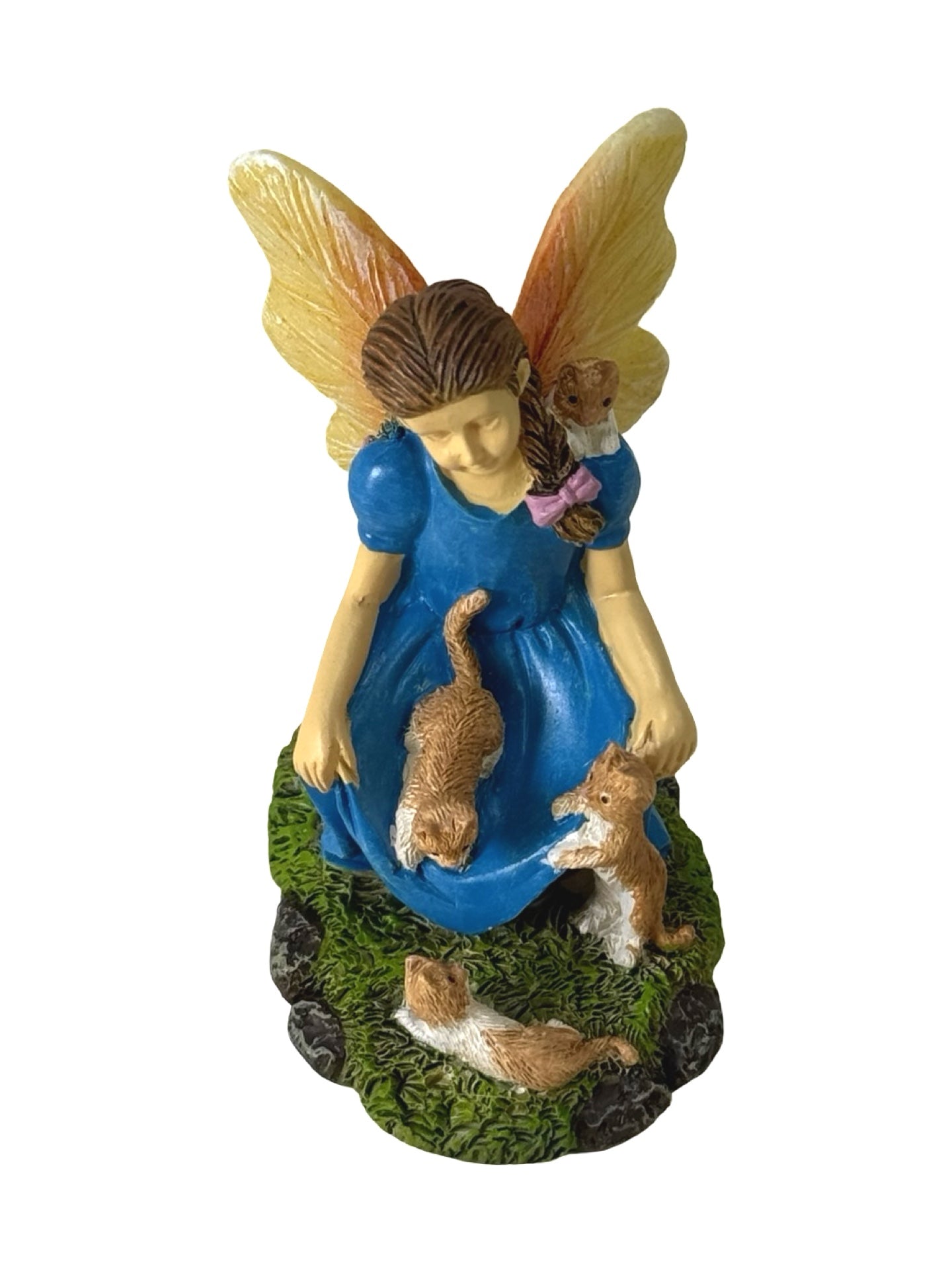 Fairy Playing with Kittens - Outdoor Living