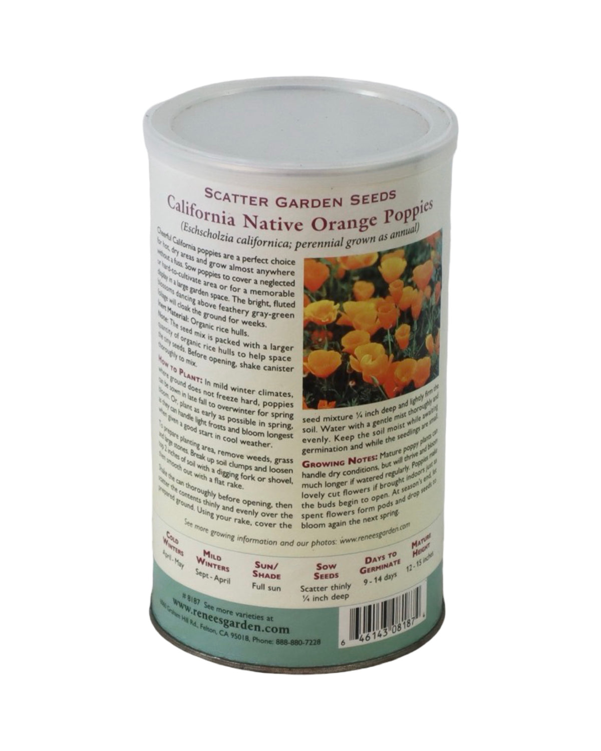 Scatter Garden Seeds CA Poppies - Bulbs and Seeds