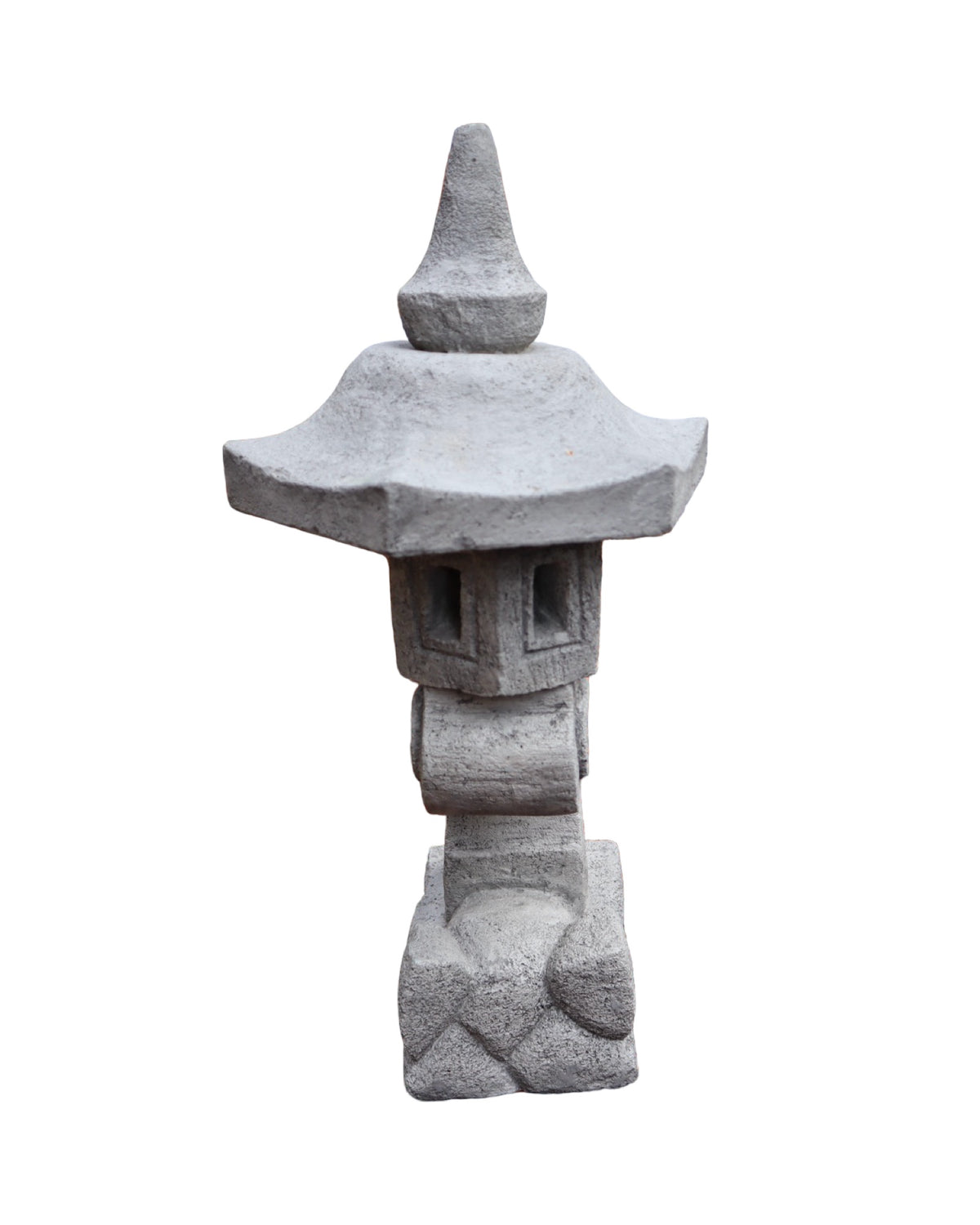 Concrete Angled Lantern - Outdoor Living