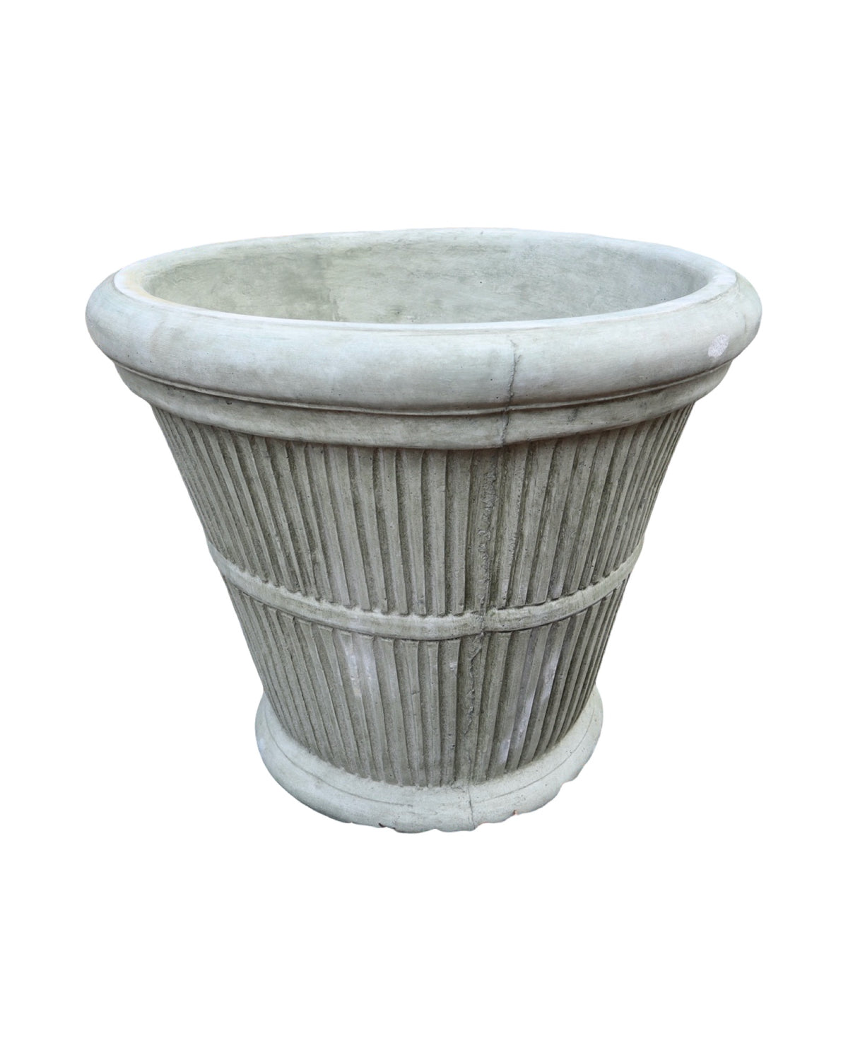 Round Pleated Planter - Pottery