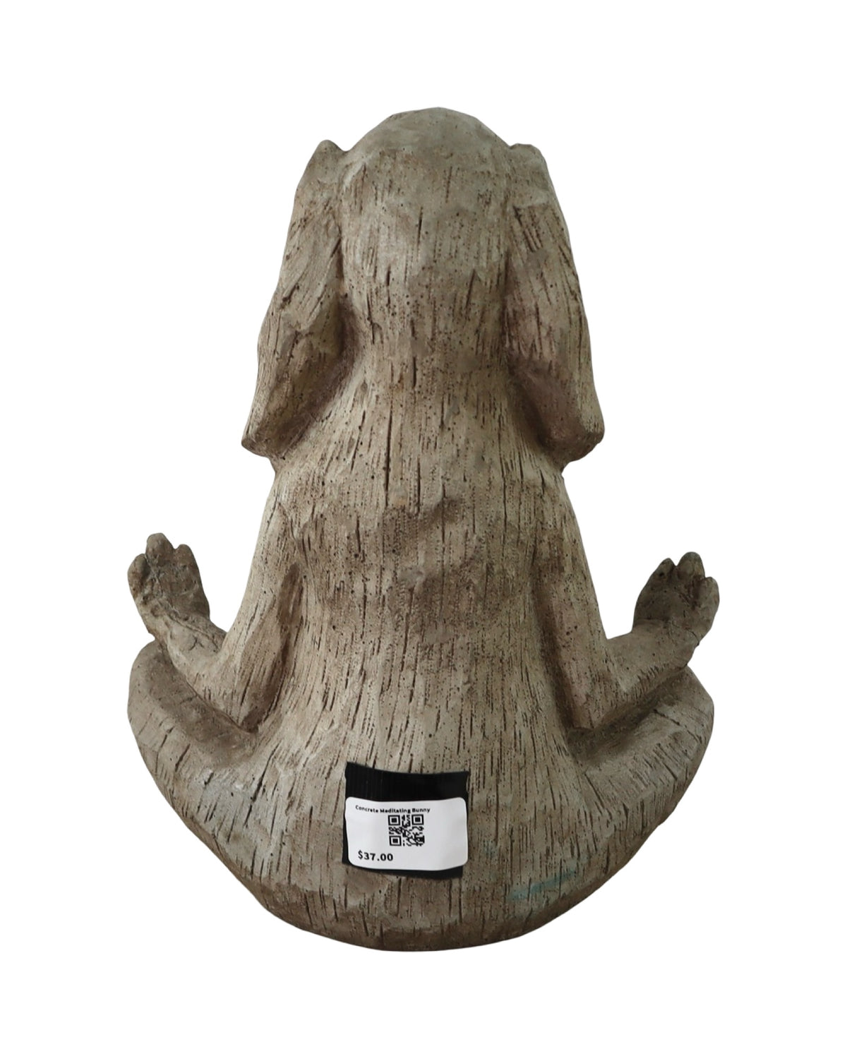 Concrete Meditating Bunny - Outdoor Living