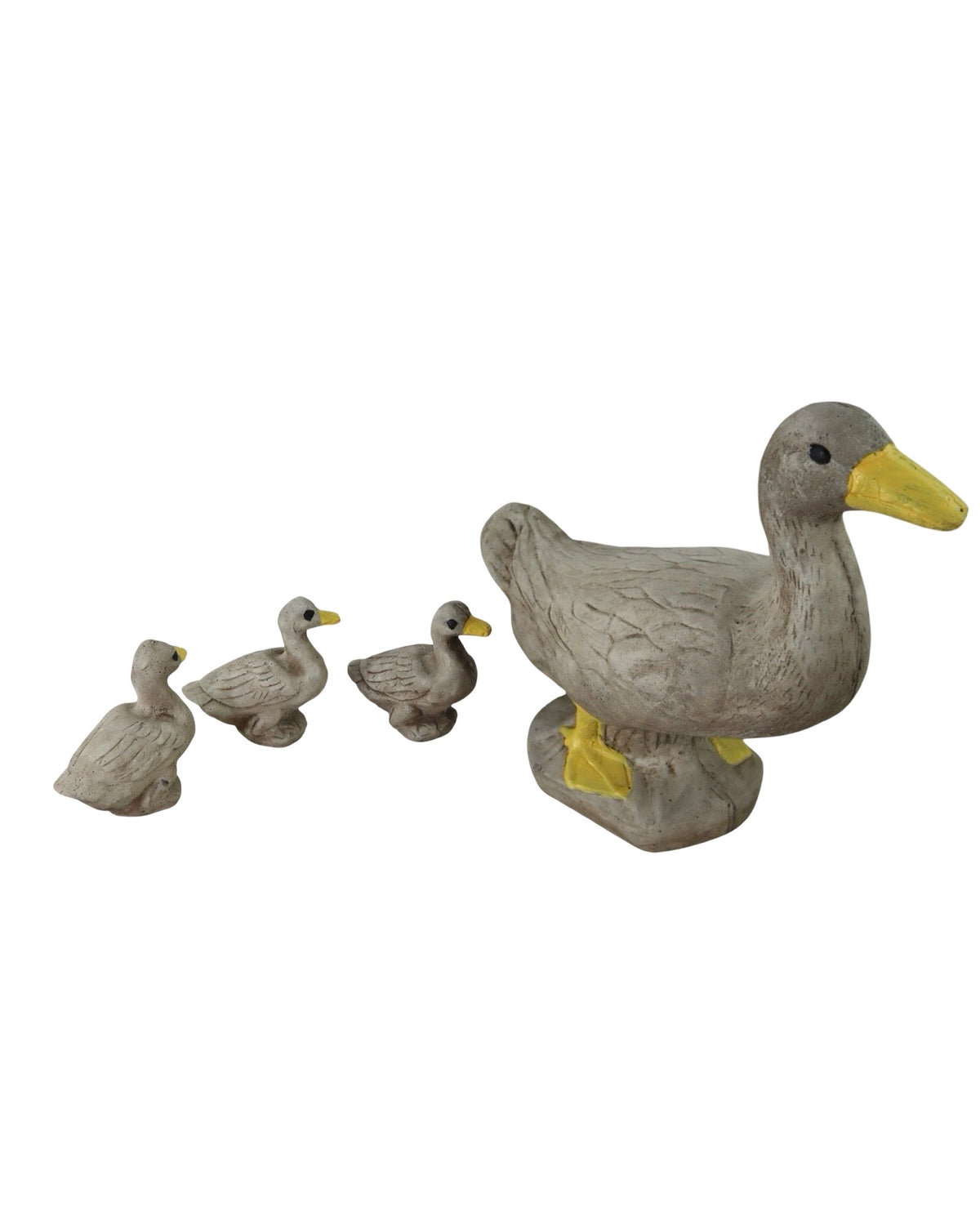 Concrete Duck Family (4 pc set) - Outdoor Living