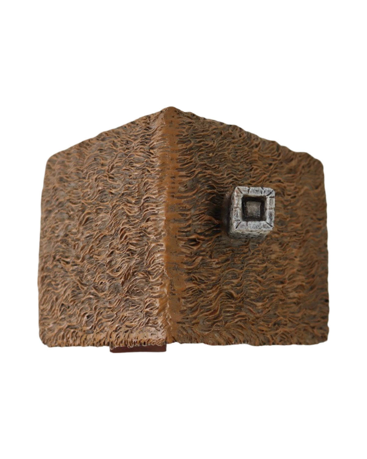 Fairy House Thatched Roof, Green Door - Outdoor Living