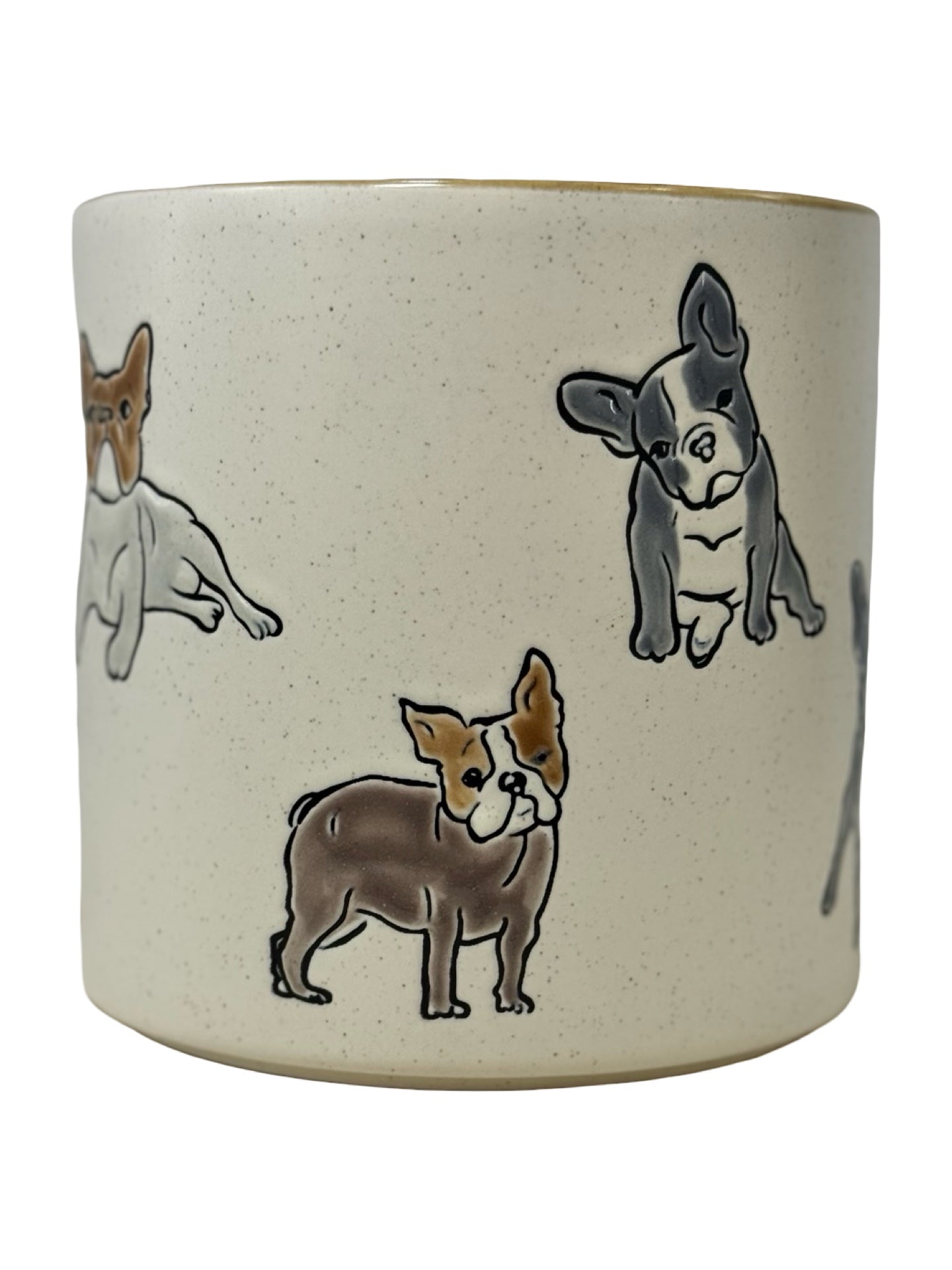 Boston Terrier Planter - Pottery