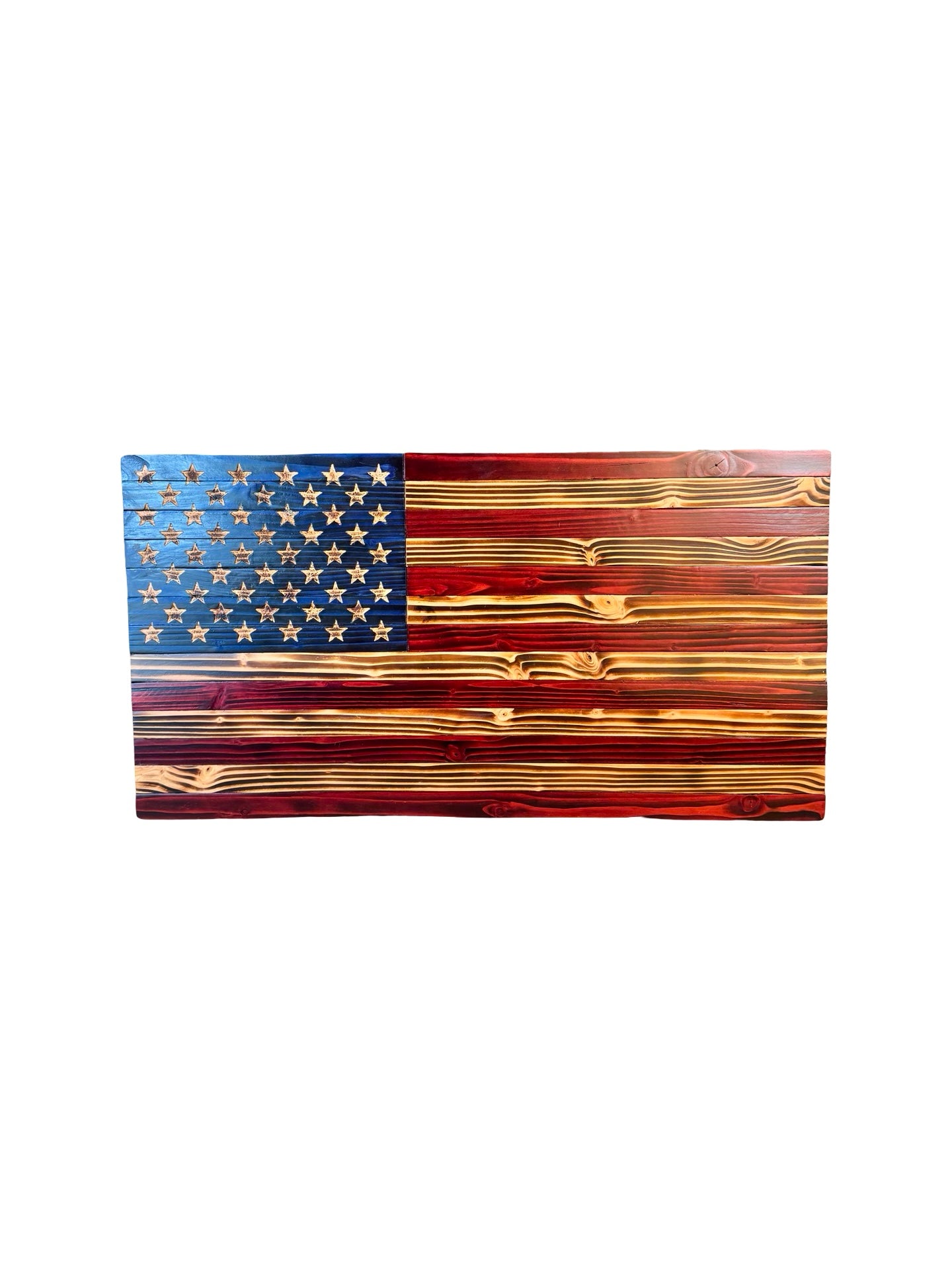 Wooden American Flag - Outdoor Living