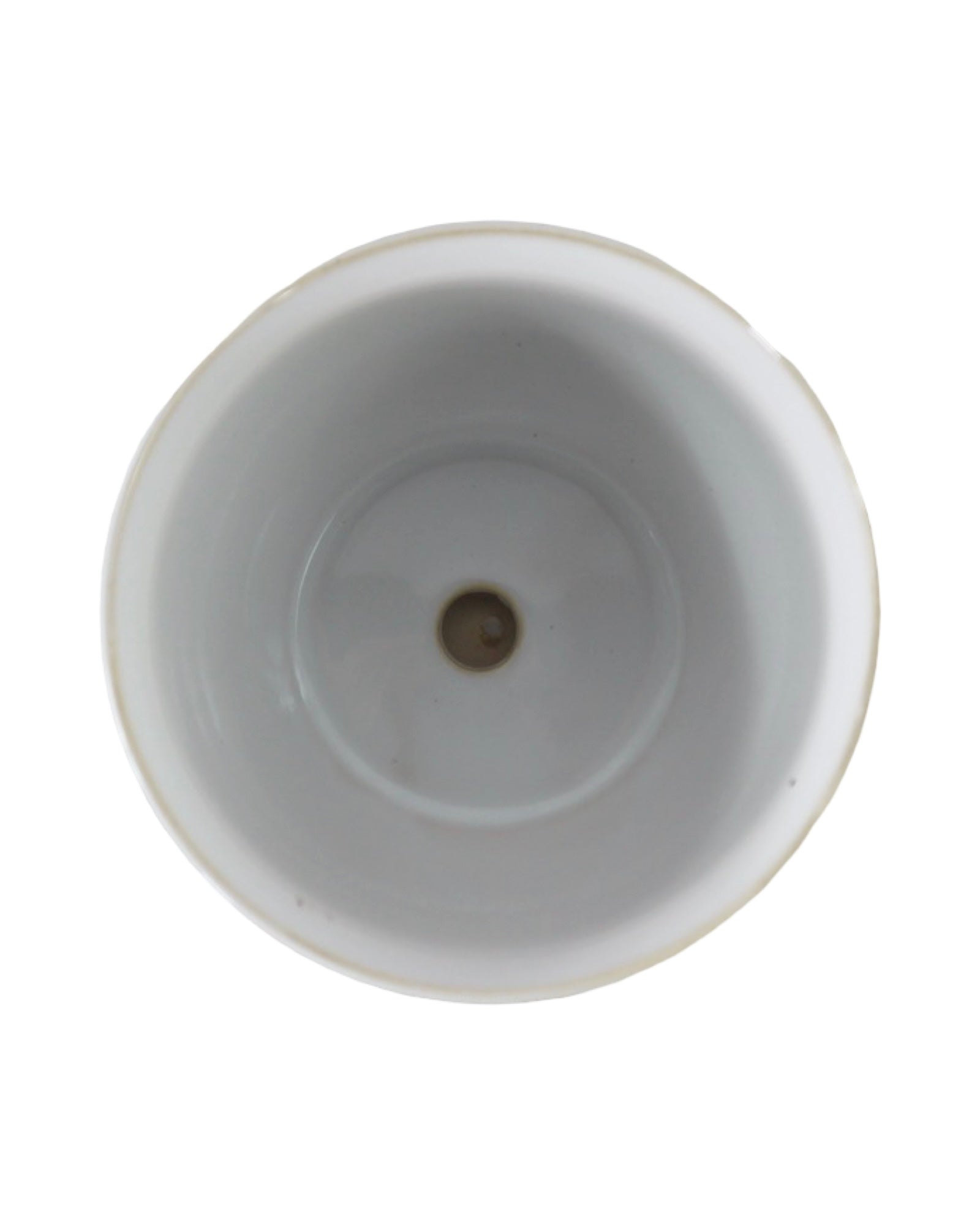Etched Planter/Attached Saucer - Pottery