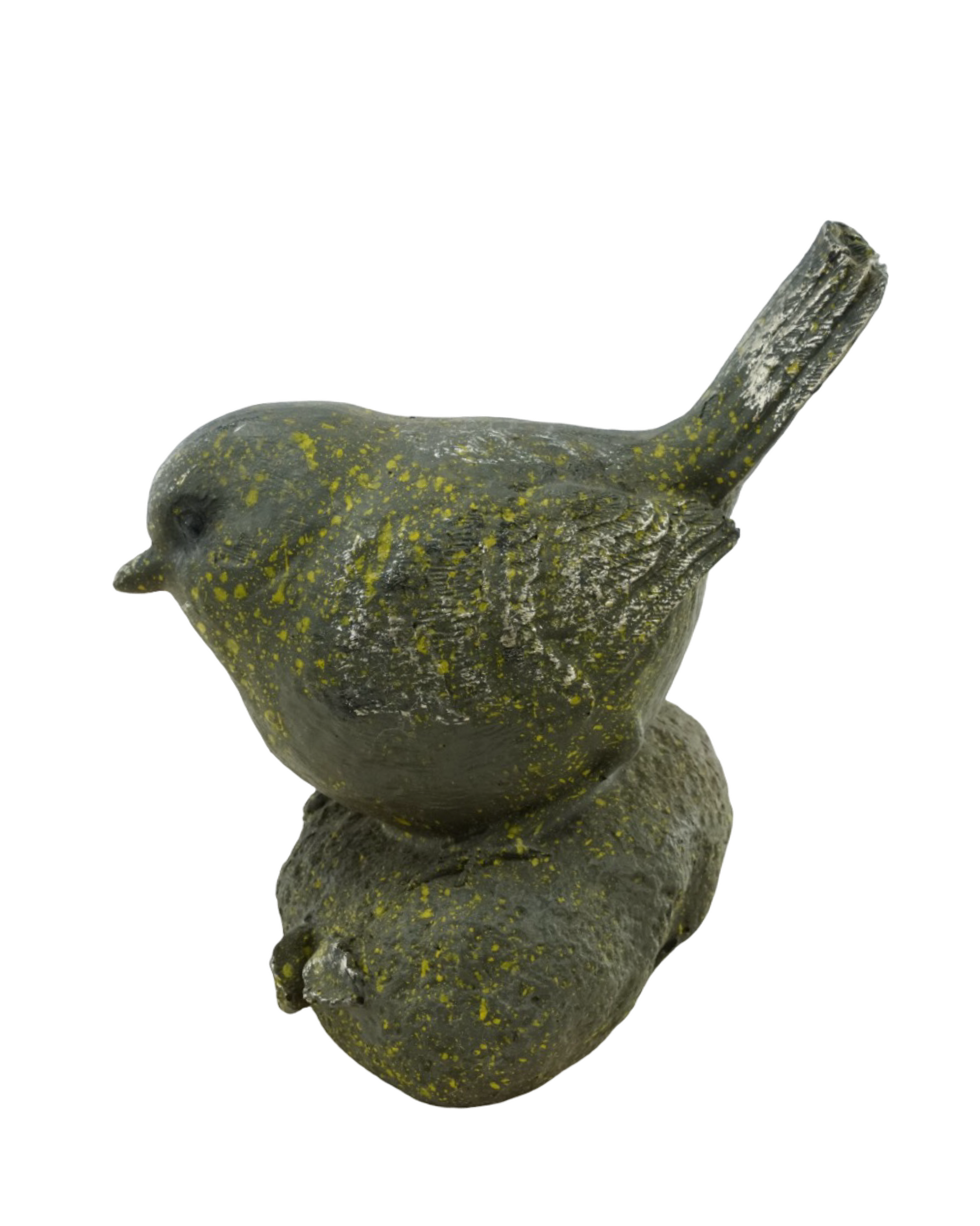 Polyresin Bird on Rock - Outdoor Living