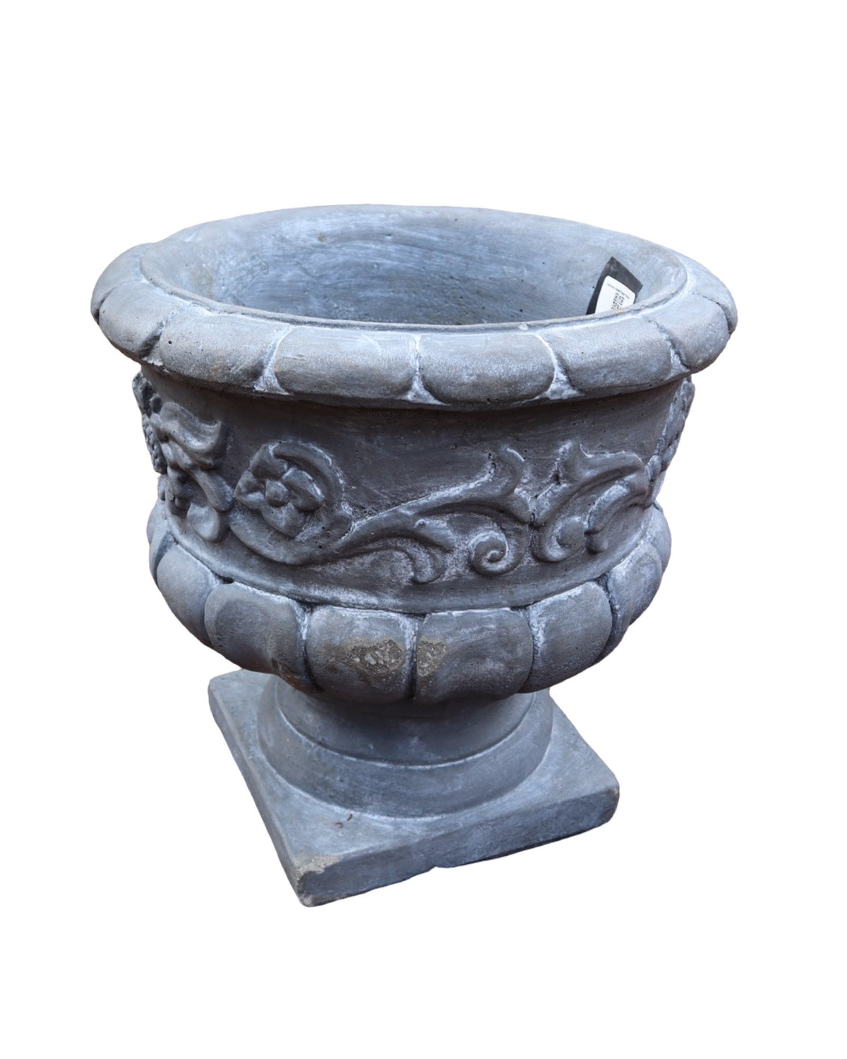 Concrete Footed Flower Planter - Pottery