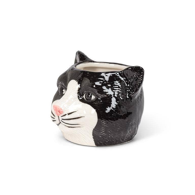 Cat Face Planter - Pottery