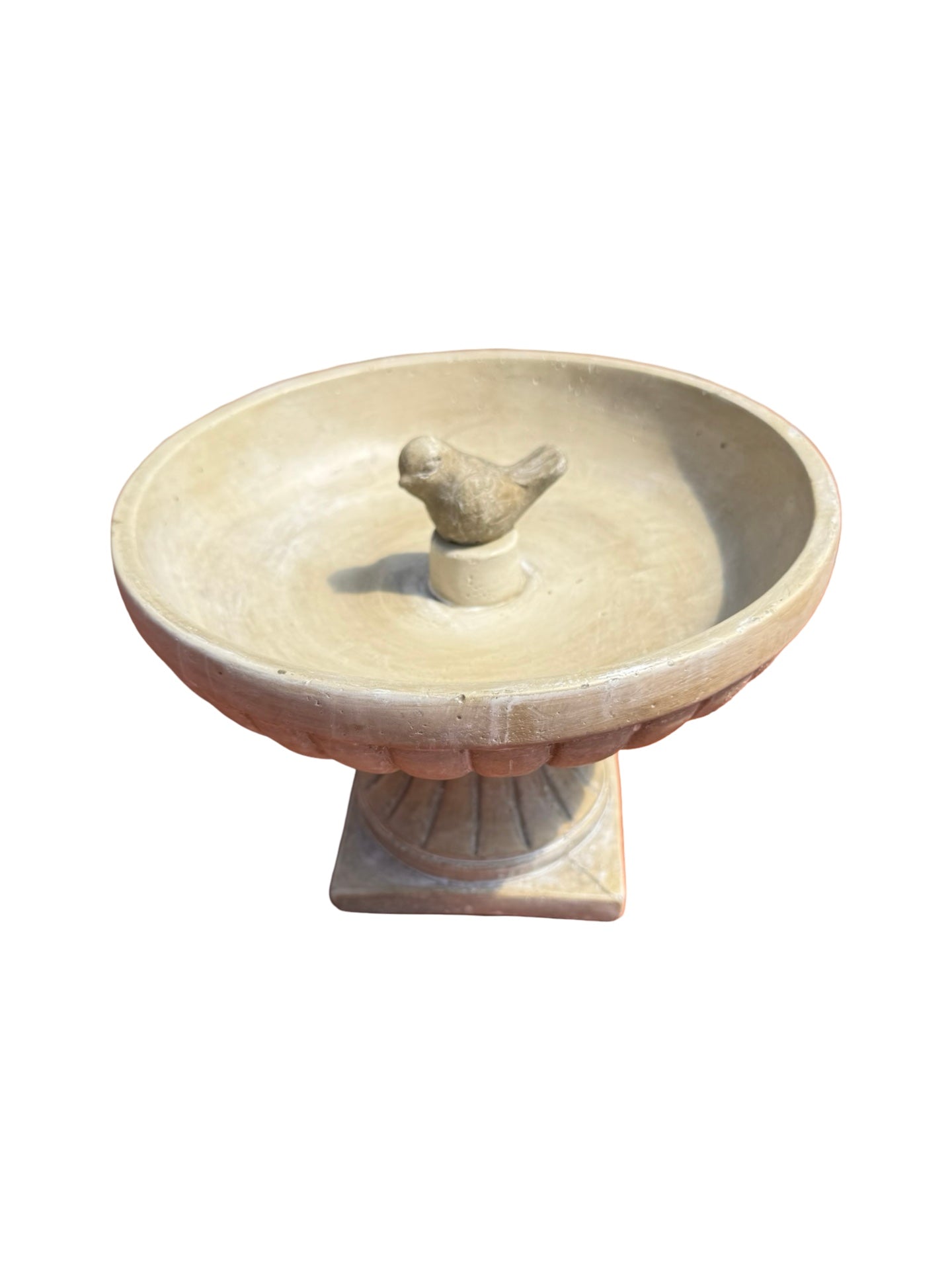 Short Pedestal Bird Bath - Wild Bird