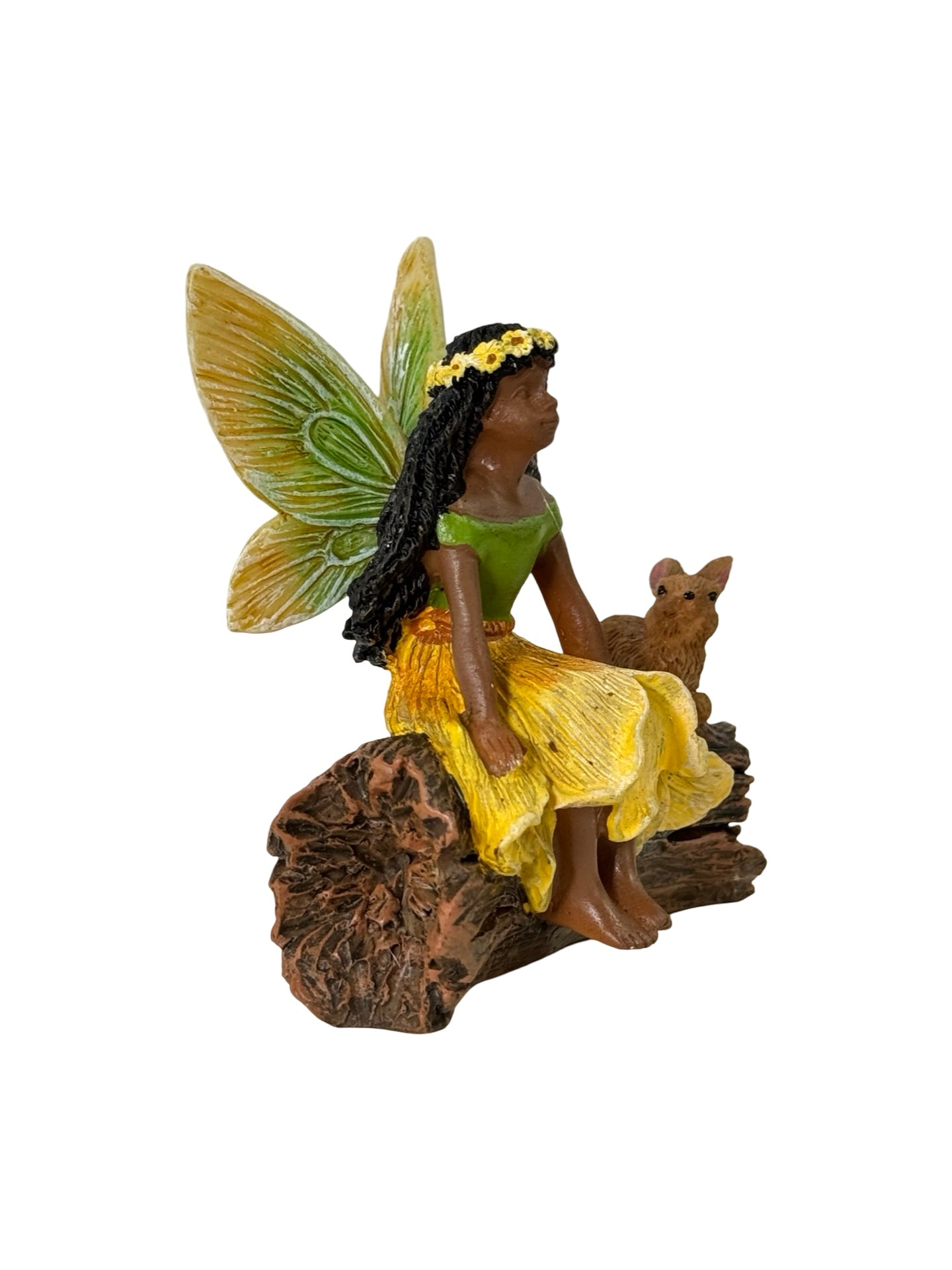 Fairy and Friends on Log - Outdoor Living