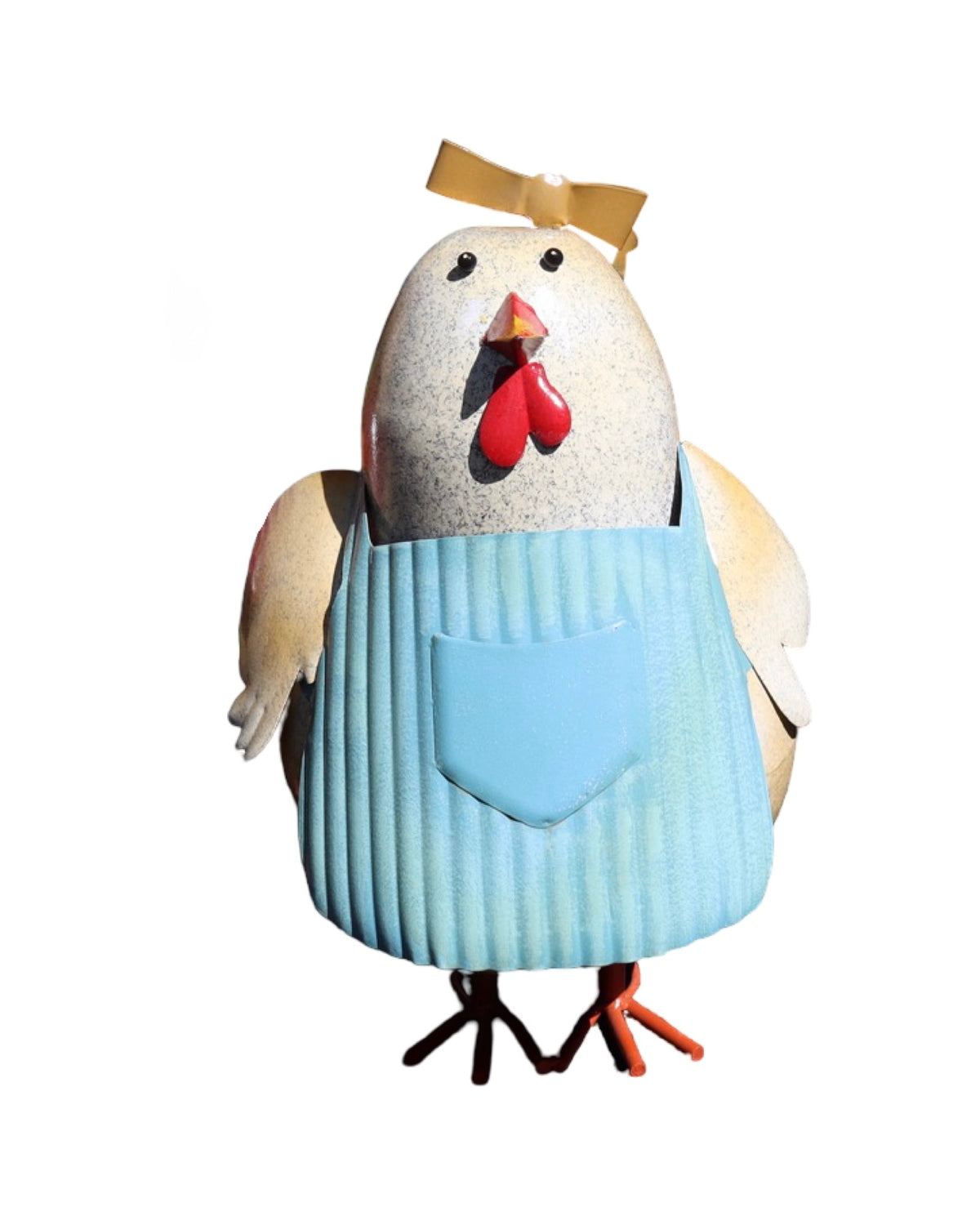 Metal Chick in Apron - Outdoor Living