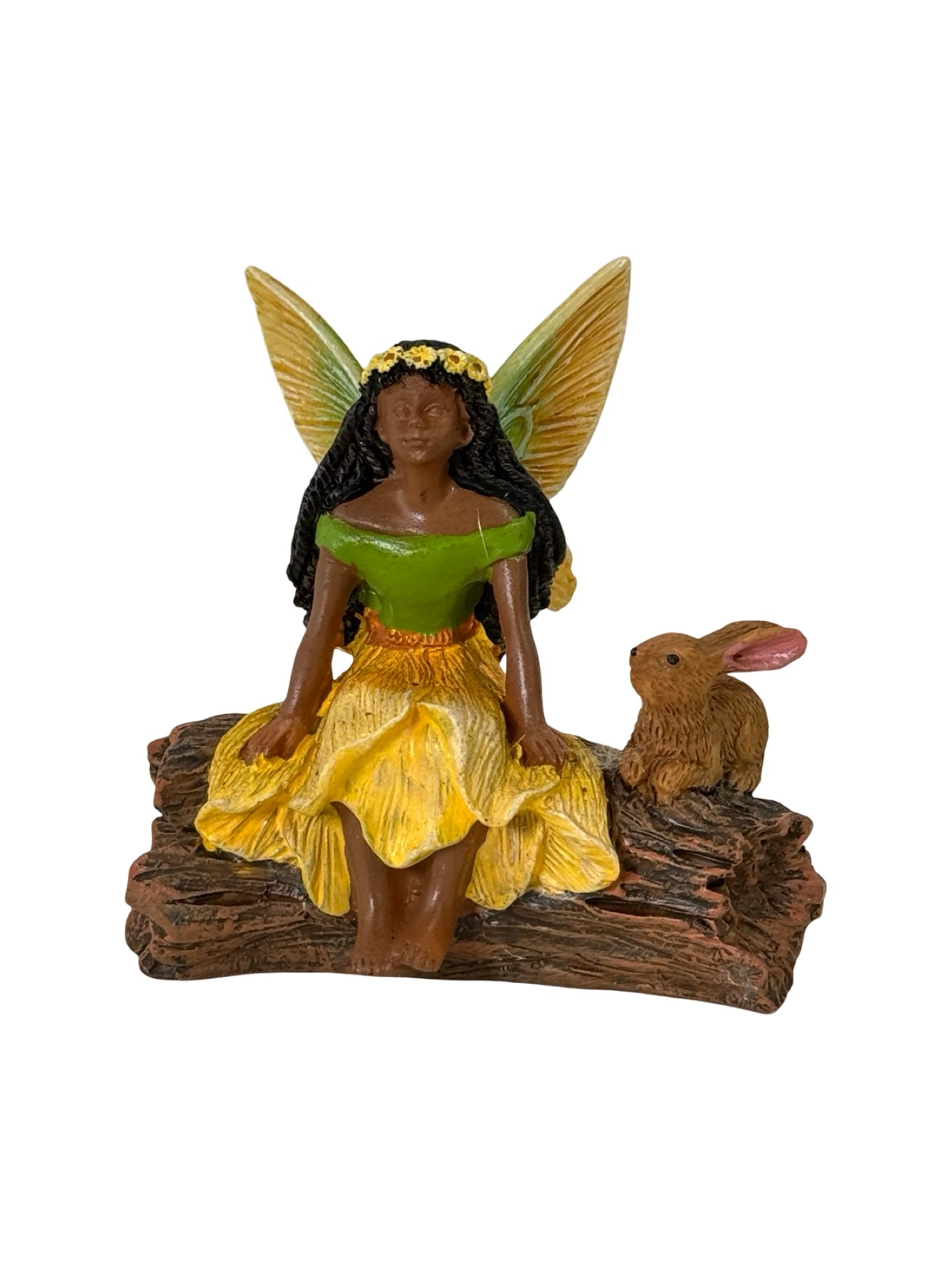 Fairy and Friends on Log - Outdoor Living