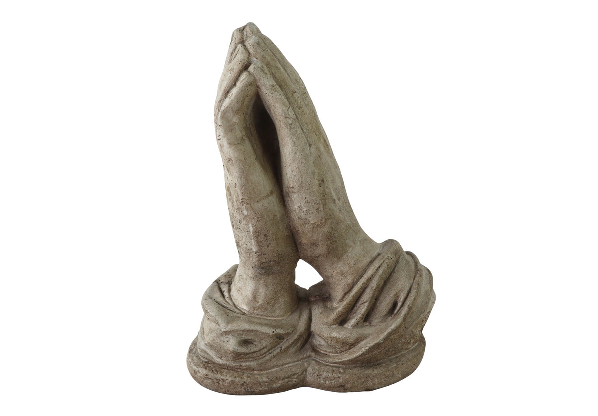 Concrete Hands in Prayer - Outdoor Living