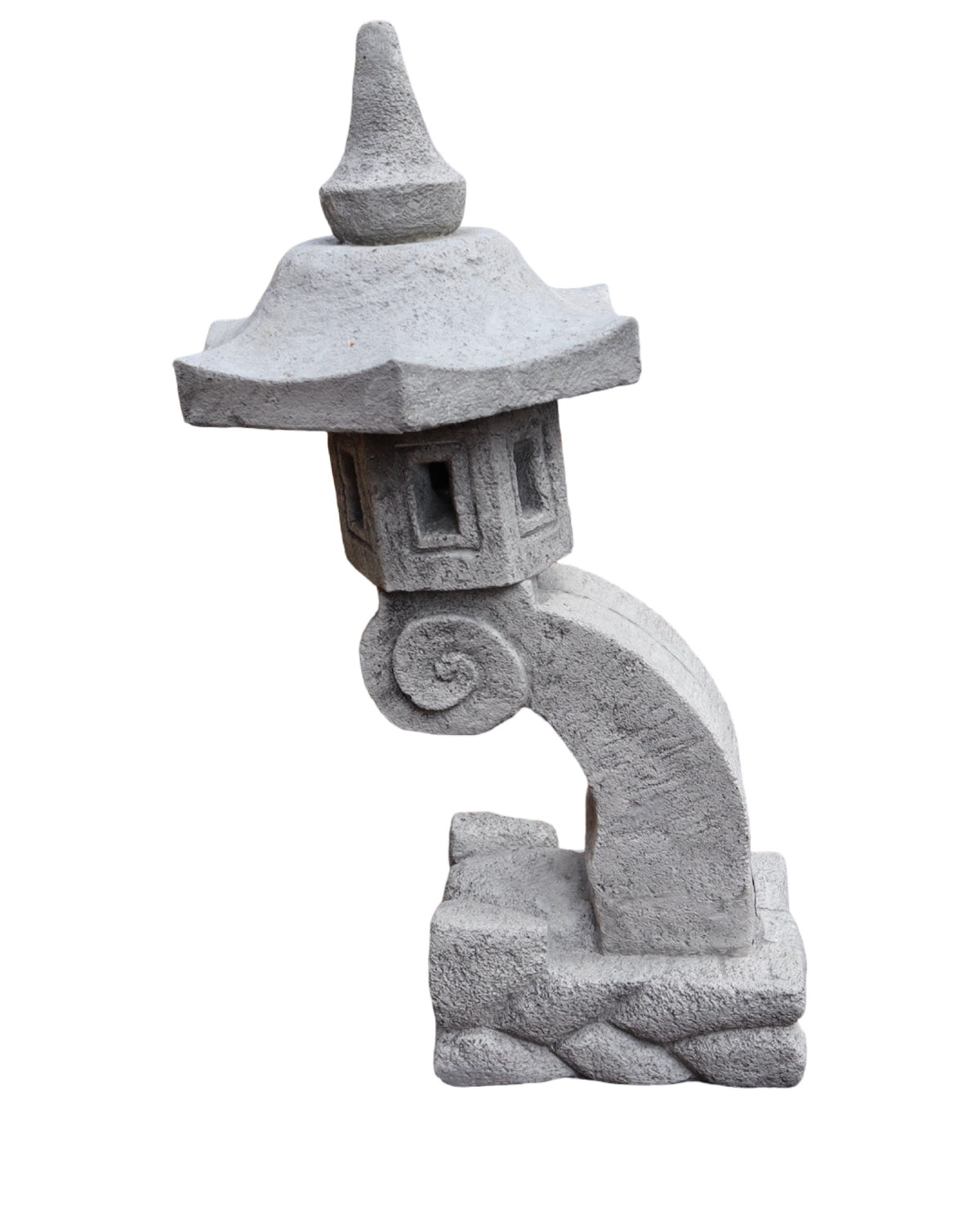 Concrete Angled Lantern - Outdoor Living