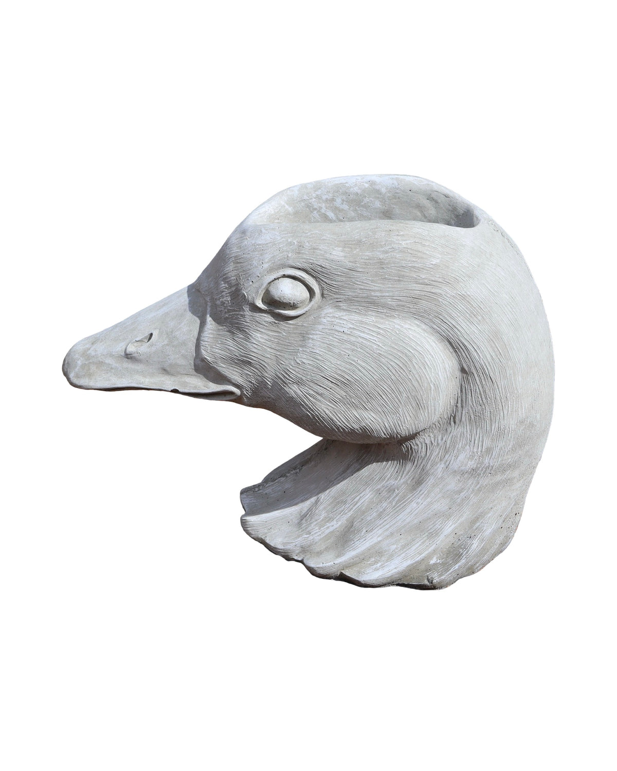 Concrete Goose Head Planter - Pottery