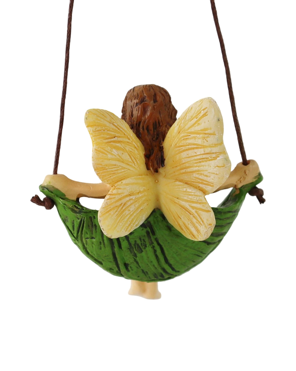 Fairy Swinging in Leaf w/Hook - Outdoor Living