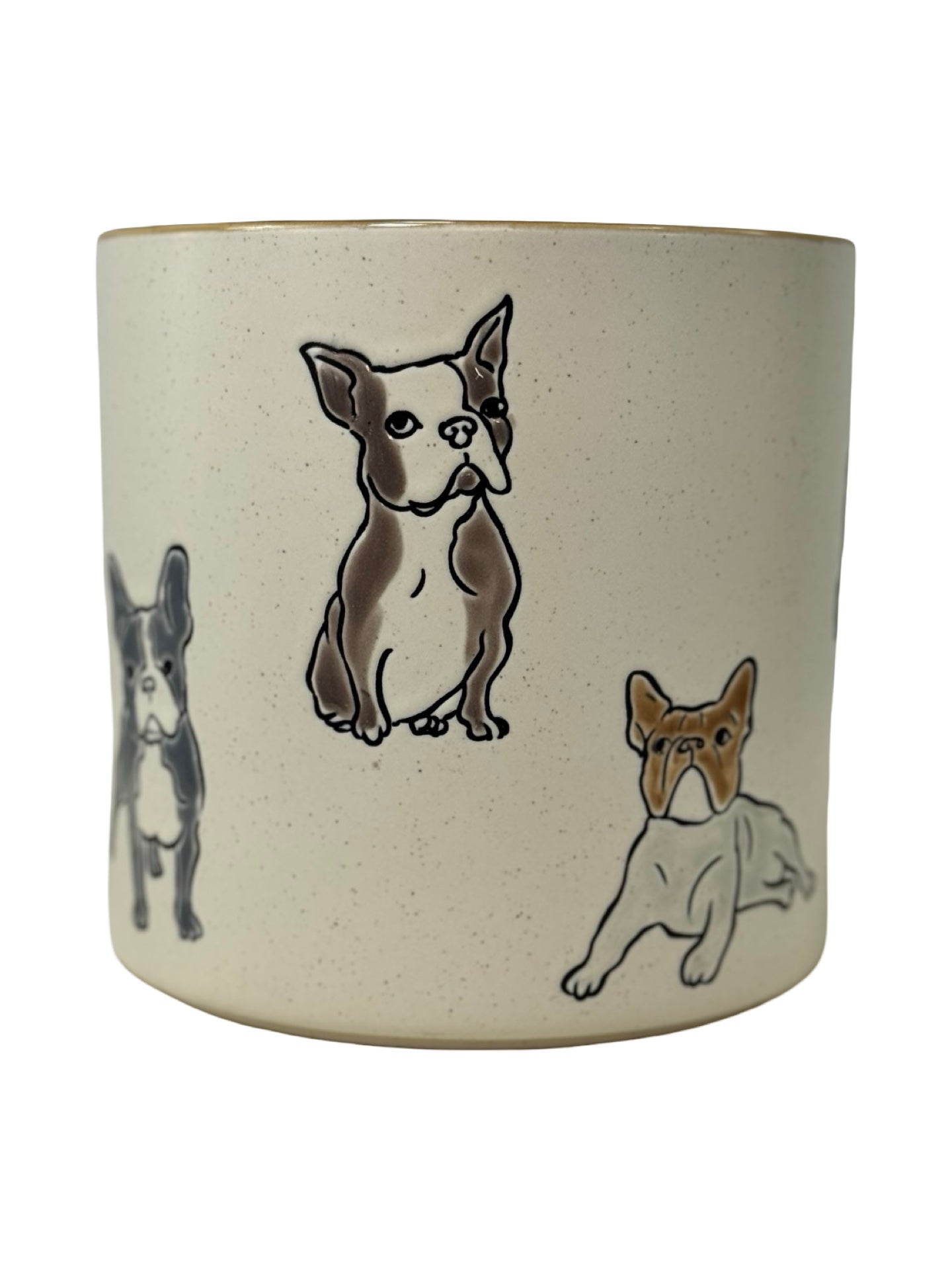 Boston Terrier Planter - Pottery