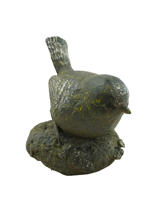 Polyresin Bird on Rock - Outdoor Living