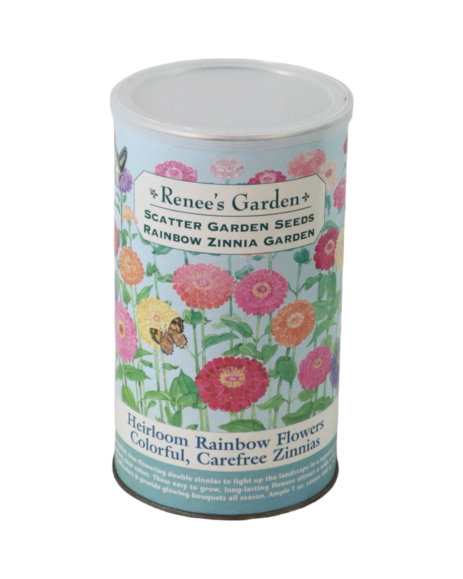 Scatter Garden Seeds Rainbow Zinnias - Bulbs and Seeds