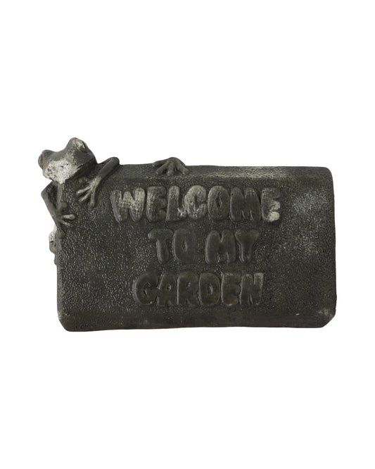 Frog Welcome Stone - Outdoor Living