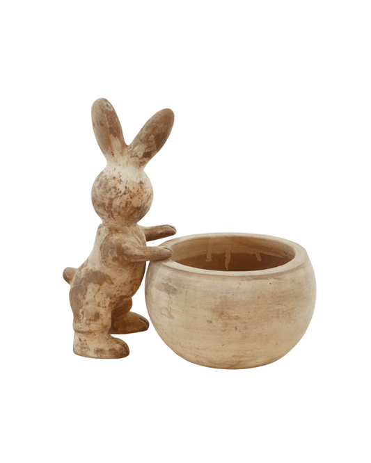 Terracotta Rabbit Pot - The Garden Corner