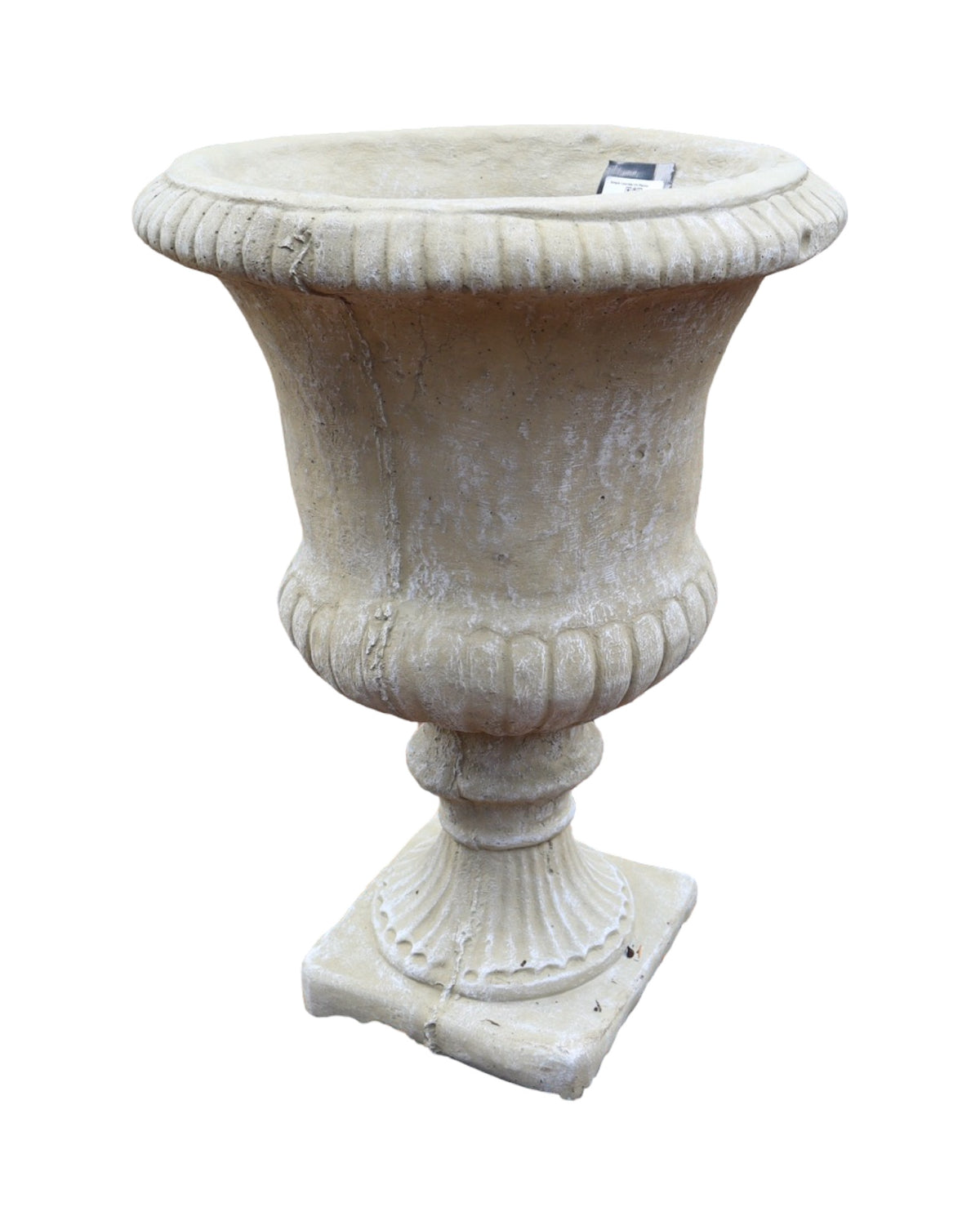 Simple Concrete Urn Planter - Pottery