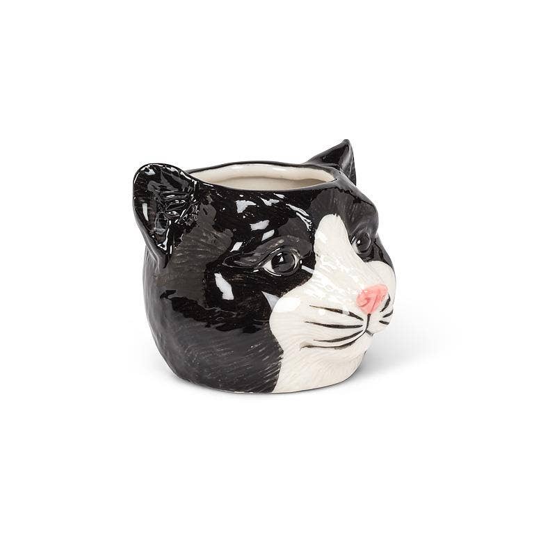 Cat Face Planter - Pottery